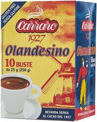 Carraro Olandesino Шоколад растворимый в пакетиках, 10 пак.