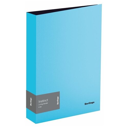 фото Berlingo папка на 2-х кольцах instinct а4, 35мм, 700мкм, пластик аквамарин