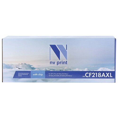 Картридж NV Print NV-CF218AXLT для принтеров HP LaserJet Pro M104a/ M104w/ M132a/ M132fn/ M132fw/ M132nw, 3500 копий картридж nv print cf218a для hp laserjet pro m104a m104w m132a m132fn m132fw m132nw 1400 стр черный