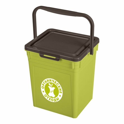 Контейнер для мусора Эконова 8л зеленый 1416₽