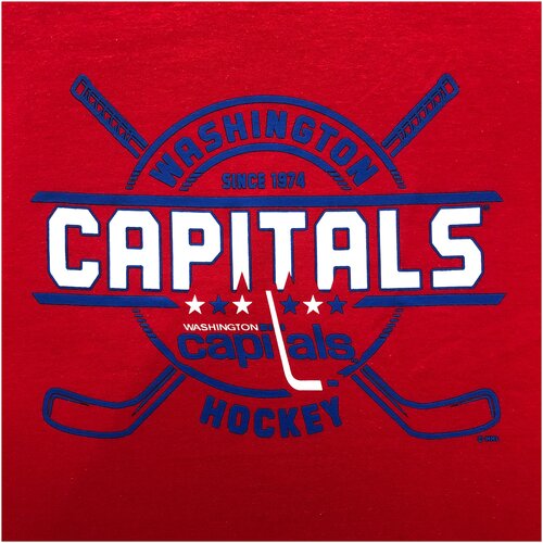 фото Футболка мужская champion nhl washington capital, цвет scarlet, 2xl