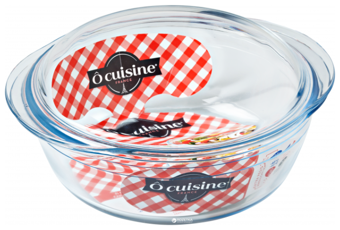 Кастрюля для запекания круглая с крышкой Pyrex J CUISINE 207AC00/1043 1,4 л