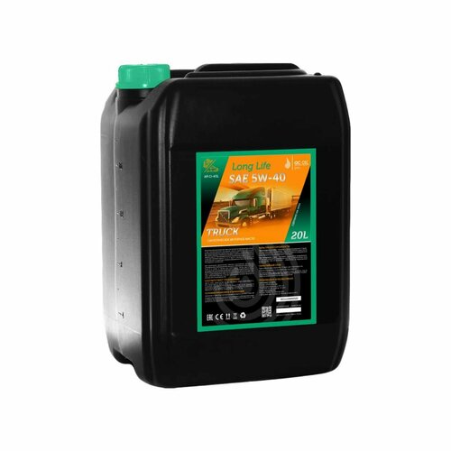 Моторное масло QC OIL Long Life SAE 5W-40 CI-4/SL металлоплакирующее синтетическое, канистра 20л