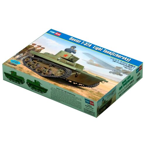 Сборная модель HobbyBoss Soviet T-37A Light Tank (Izhorsky) (83821) 1:35