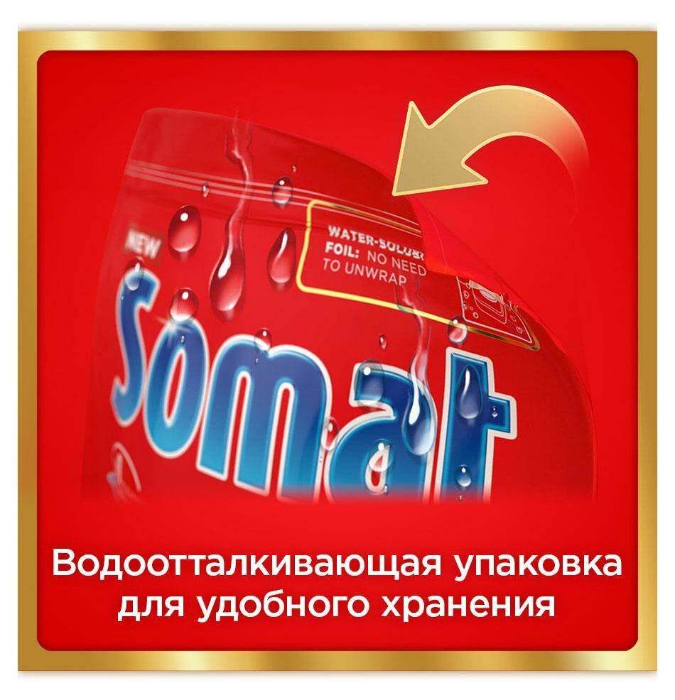 Таблетки для посудомоечных машин Somat Gold, дойпак 54 шт (2691313) - фотография № 20