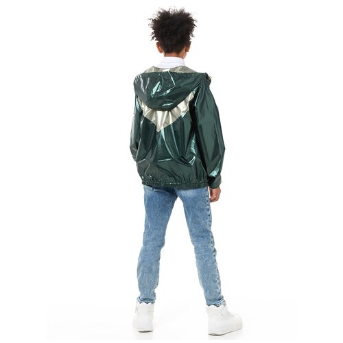 фото Ветровка детская v-baby, 63-006 (140см), темно-зеленый