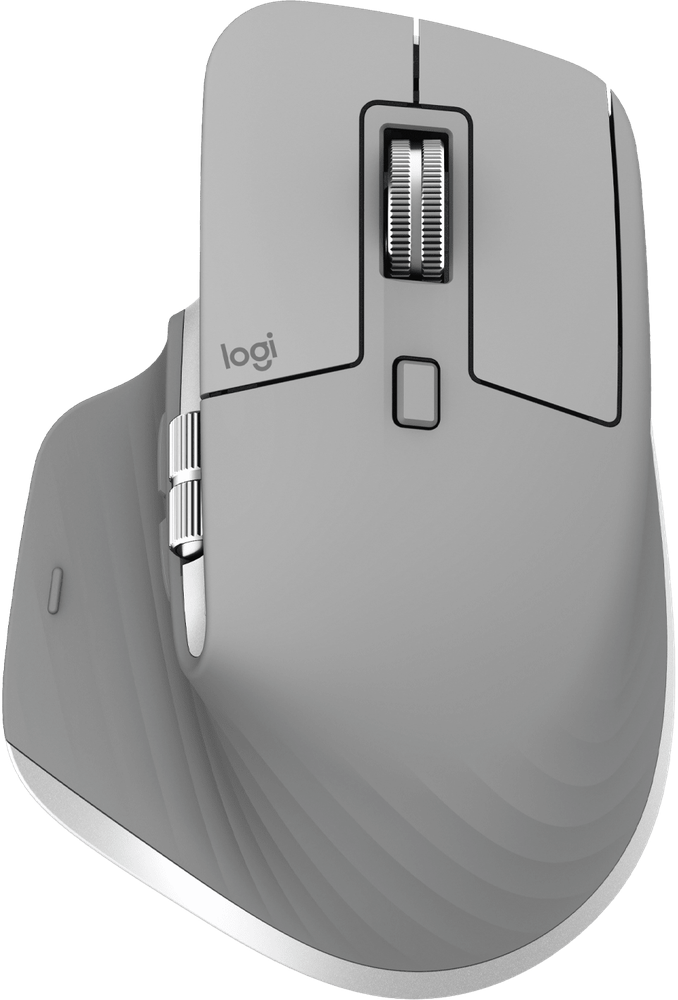 Мышь Logitech MX Master 3S, оптическая, беспроводная, USB, светло-серый [910-006562]