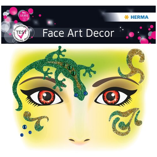 Наклейка на лицо HERMA Face Art Gecko