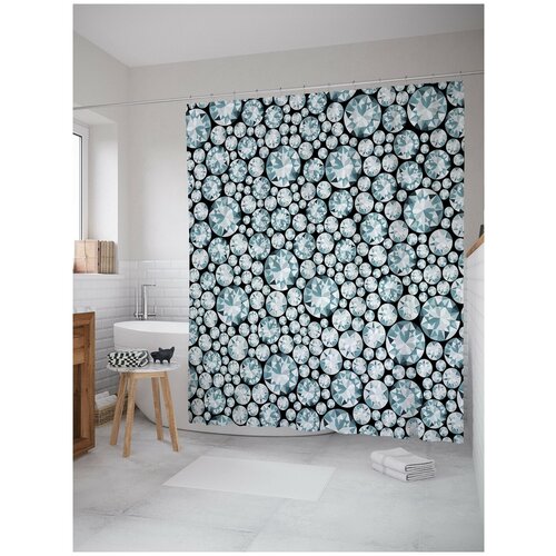 фото Штора для ванной joyarty изобилие алмазов 180х200 (sc-13324)