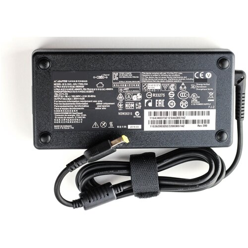 фото Блок питания для ноутбука lenovo 20v 8.5a прямоугольный oem