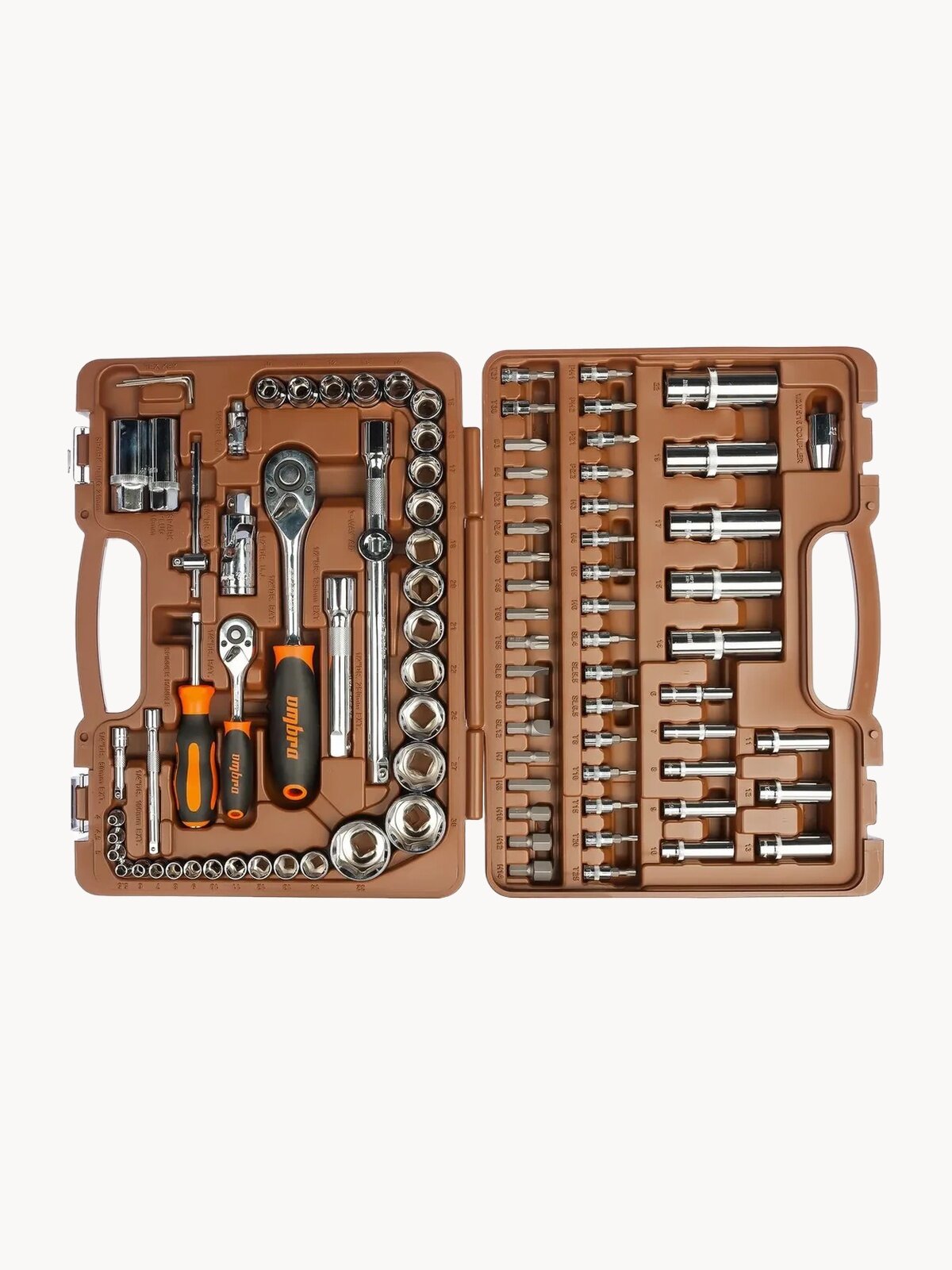 Универсальный набор инструмента Ombra OMT94S, 94 предмета, головки 4-32 мм, профессиональное применение с трещоткой