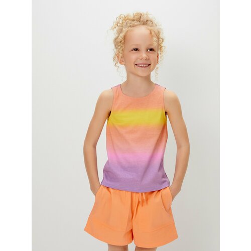 фото Майка acoola, размер 128, желтый, фиолетовый