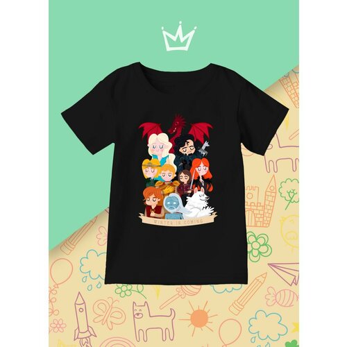 фото Футболка каждому своё, размер 128, черный