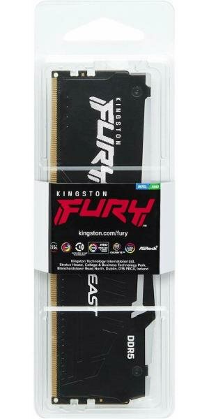Оперативная память Kingston FURY Beast RGB DDR5 5600 МГц DIMM CL40 KF556C40BBA-8