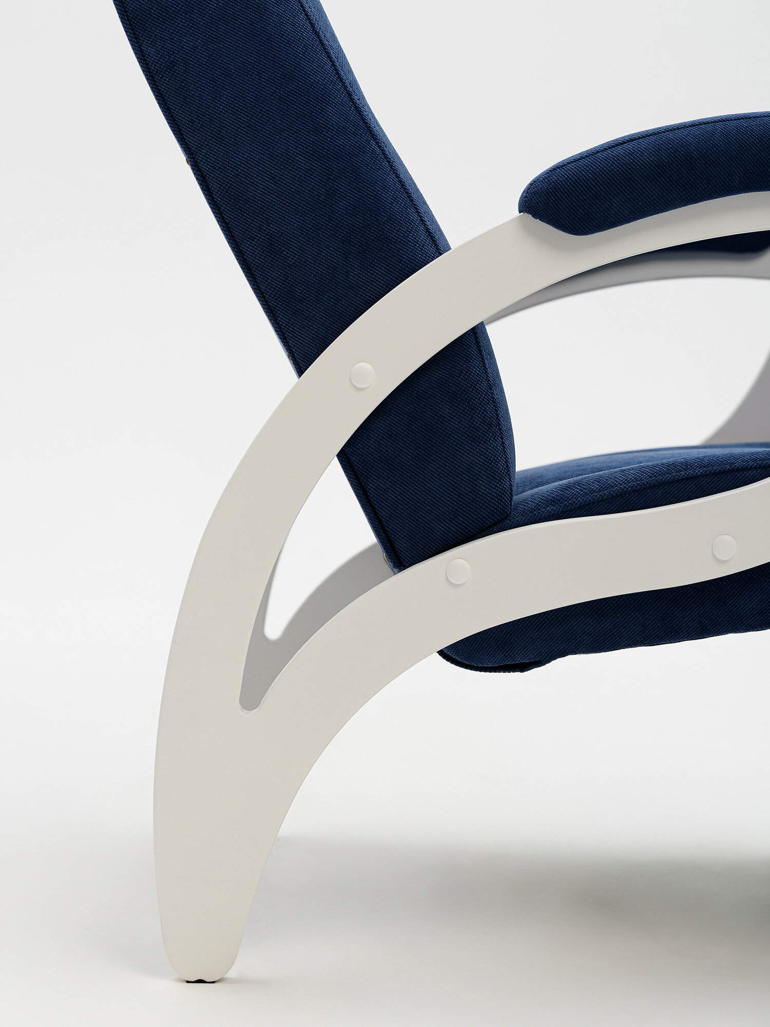 Кресло Женева, цвет синий/молочный - фотография № 7