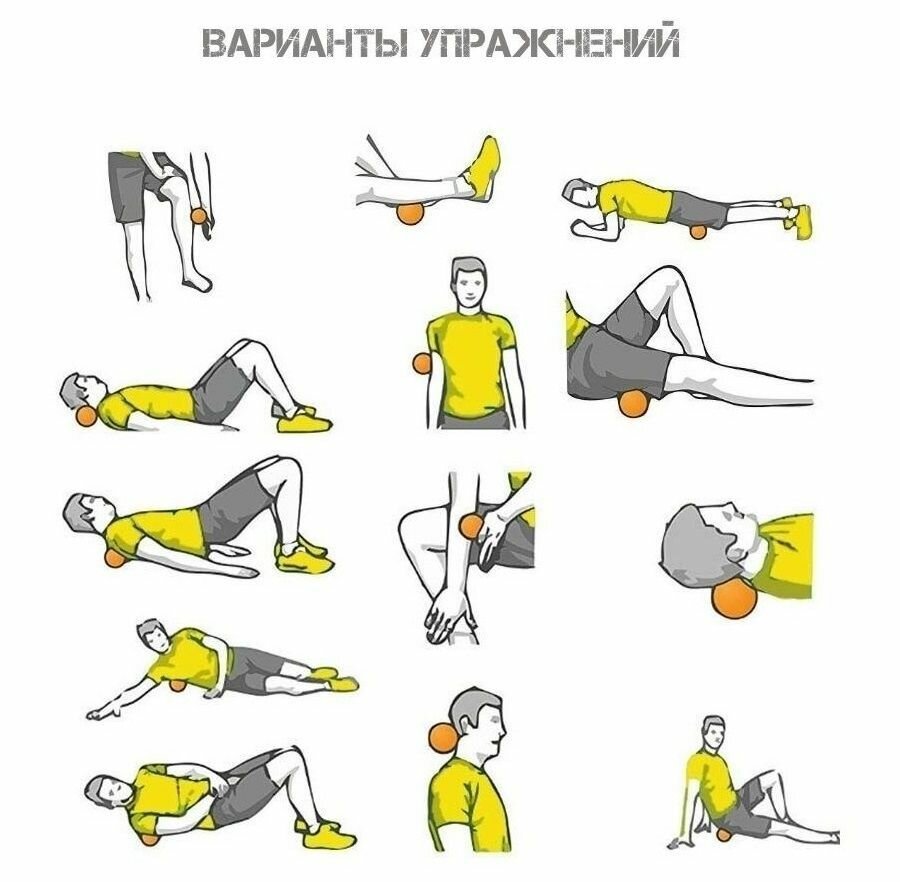 Фасциальный мяч Yogastuff для МФР 6 см, розовый - фотография № 6