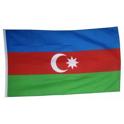 Флаг Азербайджана 90х150 см, без флагштока, большой