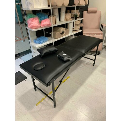 Массажный стол Your Stol регулировка, 180х60, черный