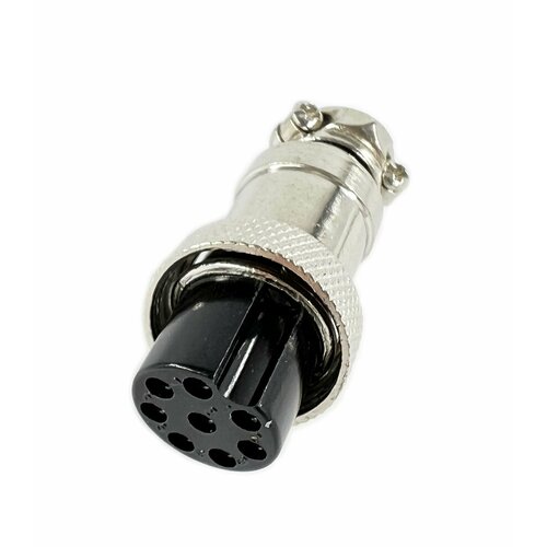 Разъем MIC 16 8 Pin гнездо металл на кабель ( 1 штука)