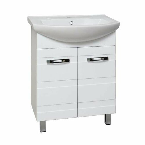 Тумба Руно Runo турин 65 600х314х800 с умывальником Элеганс 65