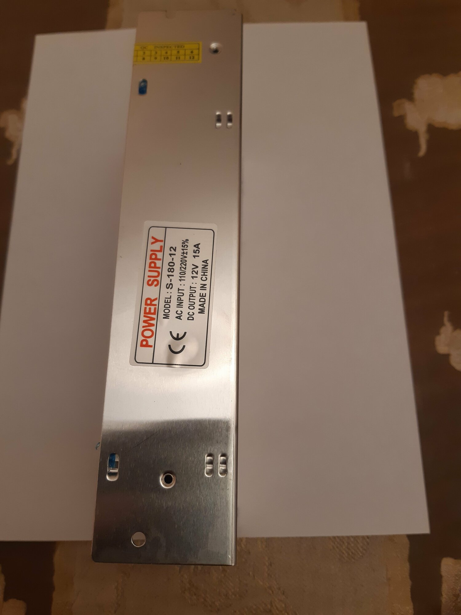 Блок питания для LED, IP20, 12V 15A 180W — фото 1