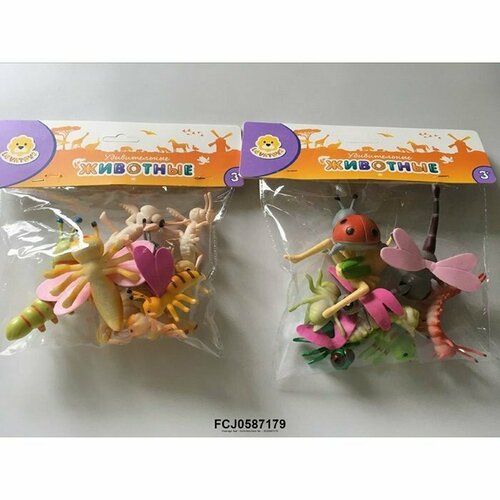 Набор животных Levatoys мульт. YS270608 Насекомые в пак.