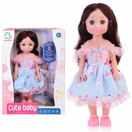Кукла Oubaoloon София, в голубом платье, в коробке (500-9) кукла 500 12 жанна в золотистом платье в коробке