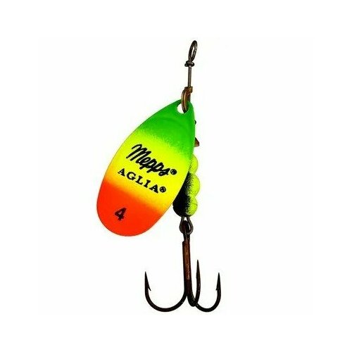 Блесна вращающаяся Mepps AGLIA FLUO, 4, Tiger, комплект из 1 штука