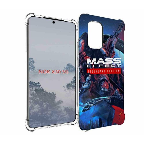 Чехол MyPads Mass Effect Legendary Edition для Nokia X30 5G задняя-панель-накладка-бампер чехол mypads mass effect legendary edition для oppo reno7 pro 5g задняя панель накладка бампер