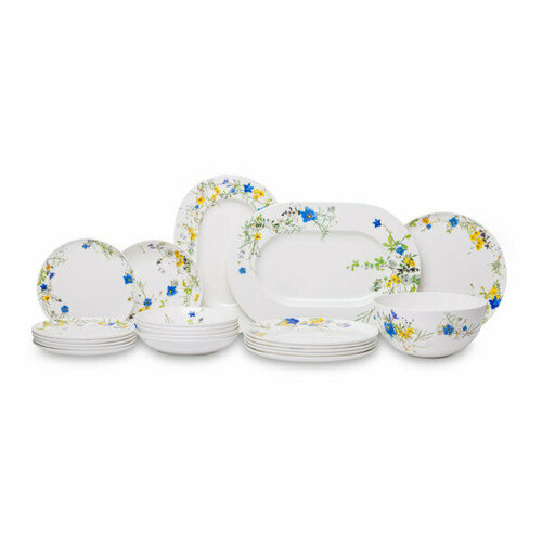 Сервиз столовый Rosenthal Альпийские цветы на 6 персон 21 предмет фарфор костяной 199540₽