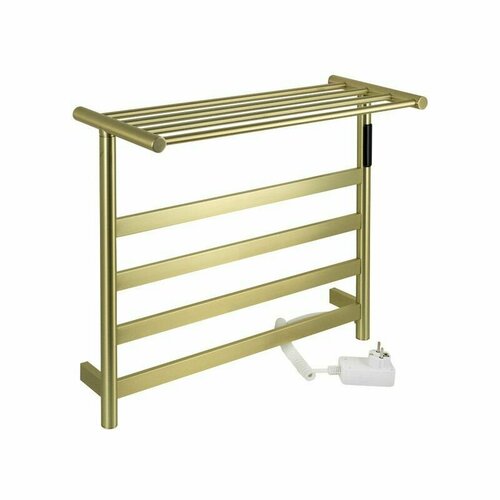 KRAFTTE - Полотенцесушитель электрический бронза лесенка с полкой 510 х 573 х 220 мм на 4 перекладины 75 W 220V 50 Hz из нержавеющей стали с таймером до 8 часов 16200₽