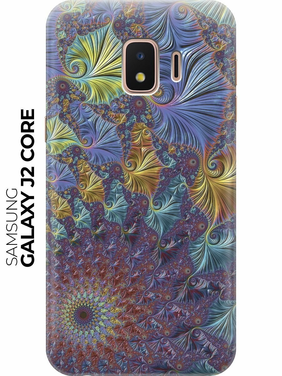 Силиконовый чехол Цветной калейдоскоп на Samsung Galaxy J2 Core / Самсунг Джей 2 Кор