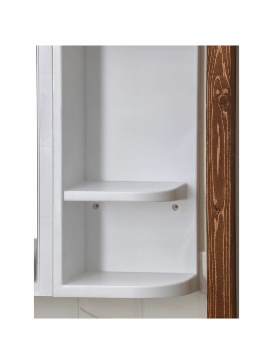 Шкаф для ванной комнаты с зеркалом и полкой - фотография № 7