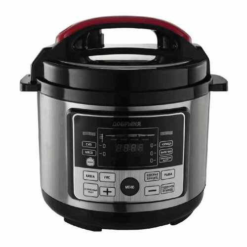 Мультиварка-скороварка добрыня DO-1022 черныйсеребристый 606200₽