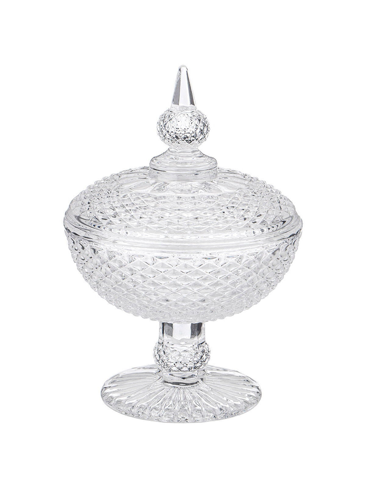 фото Вазочка с крышкой Lefard 10x15 см, стеклянная