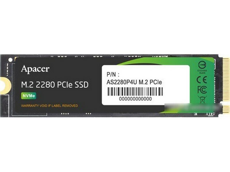 Твердотельный накопитель Apacer SSD AS2280P4U 512Gb M.2 PCIe Gen3x4, R3500/W2300 Mb/s, MTBF 1.8M, 3D NAND, NVMe, Retail (AP512GAS2280P4U-1) (AP512GAS2280P4U-1) - фото №13