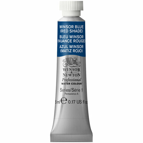 Комплект 3 шт, Акварель художественная Winsor&Newton "Professional", 5мл, туба, №709 синий (красный оттенок)