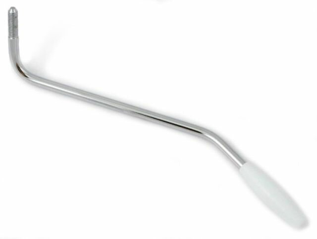 Рычаг для тремоло Gotoh B-1C хром, белый наконечник, резьба 4.8 мм