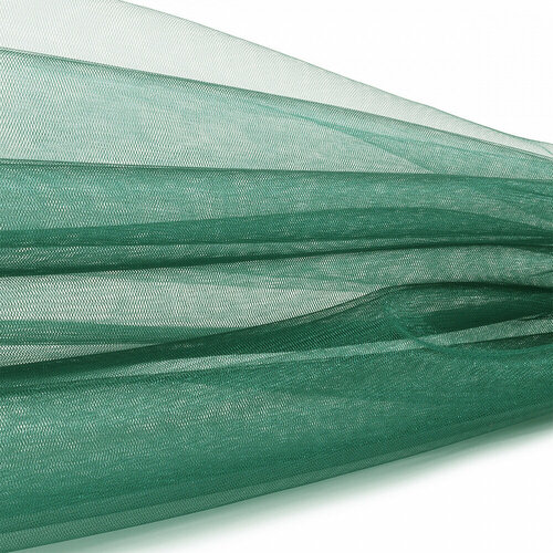 Фатин Кристалл средней жесткости блестящий арт. K. TRM шир.300см, 100% полиэстер цв. 35 К уп.50м - зелено-синий
