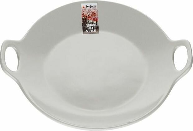 Блюдо керамическое круглое PERFECTO LINEA Asian 24х20,3х4,5 см серый (17-102403)