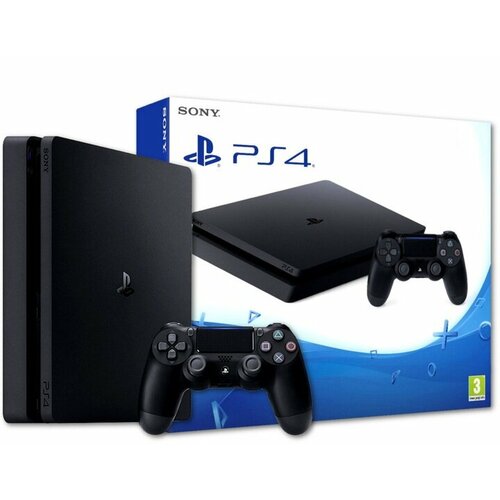 Игровая приставка Sony Playstation 4 Slim 500 GB Прошитая ПО 110 игры бесплатно 29990₽