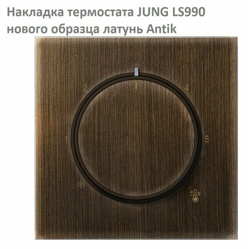 Термостата лицевая панель JUNG LS 990 латунь Antik ME1749AT нового образца для FTR231 jung ls 990 antik вывод кабеля jung арт me2990aat