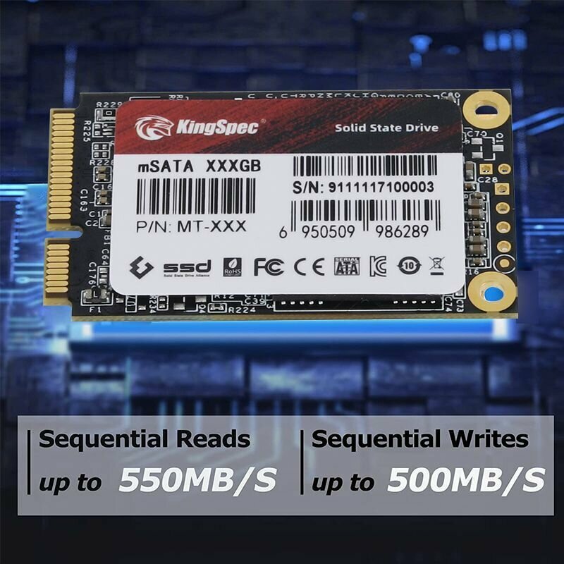 Накопитель SSD KingSpec 128Gb mSATA (MT-128) - фото №16