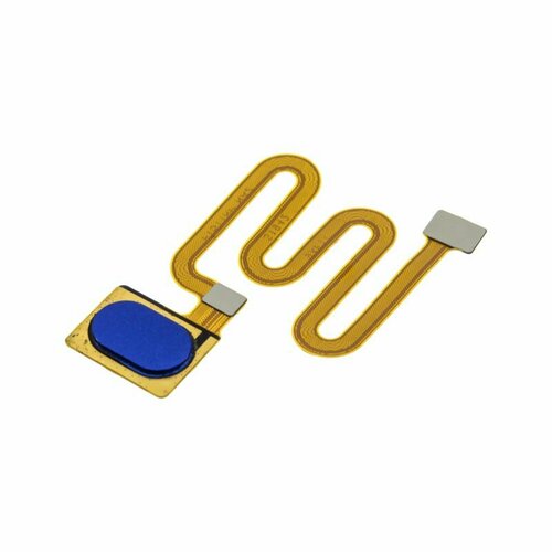 Шлейф для OPPO A5 (2020) 4G / A9 (2020) 4G + сканер отпечатка пальца, синий