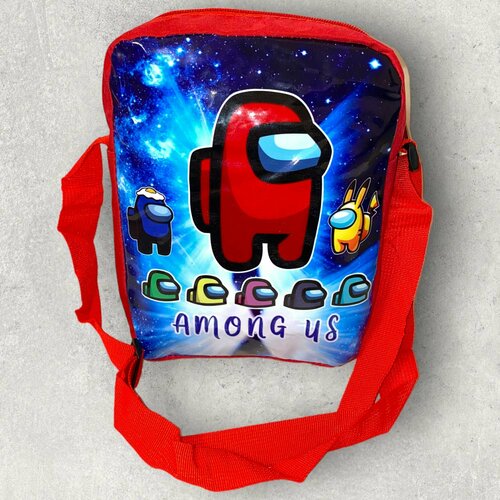 фото Сумка седло , красный among us