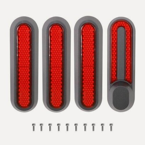 Изображение товара Накладки заглушки пыльники вилки пластиковые для Xiaomi M365, M365 PRO красные