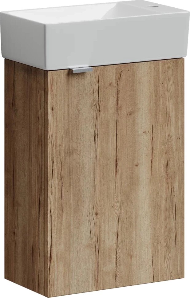фото Тумба с раковиной дуб галифакс 37,5 см Sancos Mini MN35EGR + CN5007