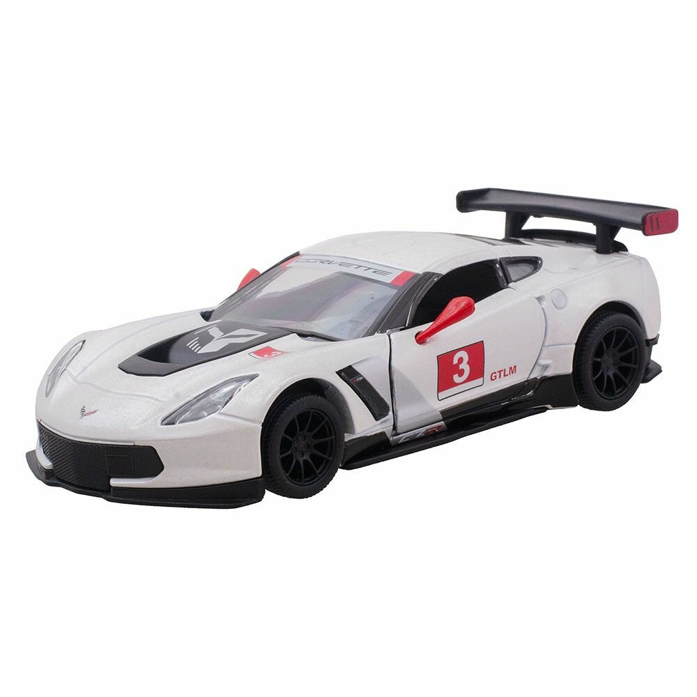 Машинка металлическая инерционная 2016 Corvette C7. R Race Car KT5397D 1:36 KINSMART