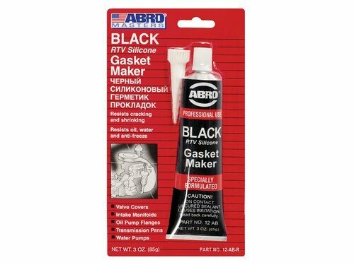 ABRO Герметик-прокладка силиконовый черный (85г) "ABRO Masters" (ABRO)