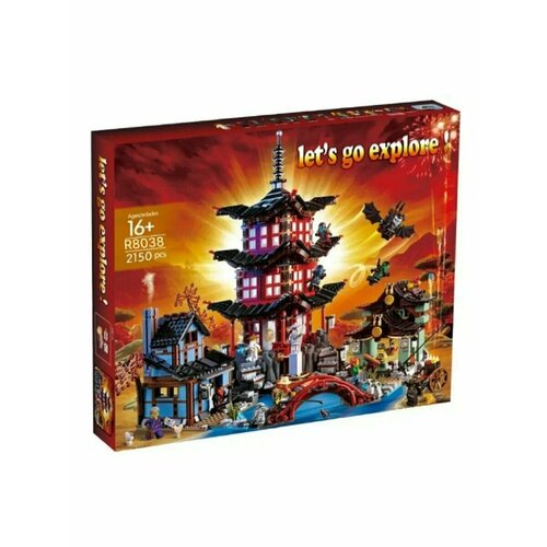 Конструктор Ниндзяго, Храм Аэроджитцу, R8038 конструктор ninja ninjago храм аэроджитцу игрушка ниндзя ниндзяго набор 810 деталей 6 фигурок